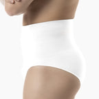 White underwear being worn by a person on a white background