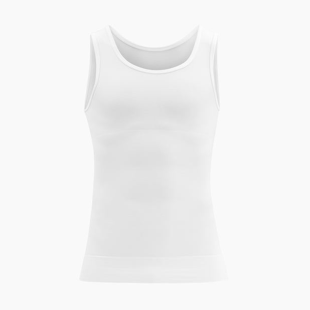 White tank top on a white background