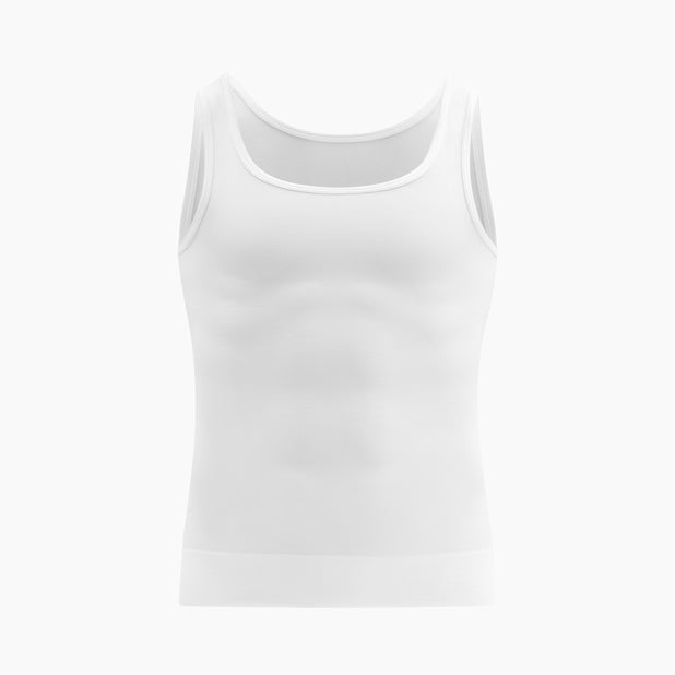 White tank top on a white background