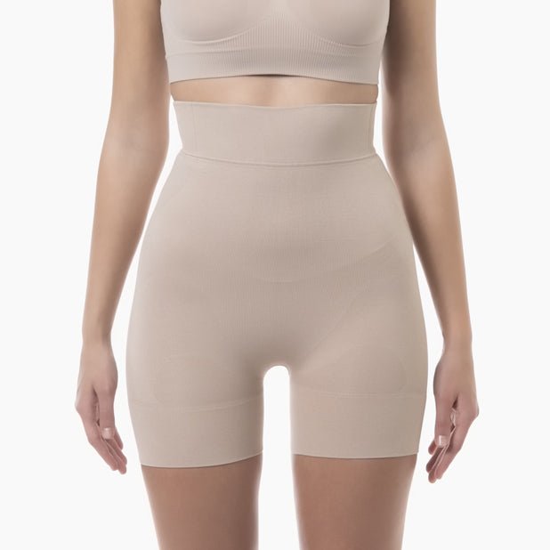 Farmacell Women’s High - Waist Mid - Thigh Shapewear Short | Italian Seamless Compression - Colombian Shapewear | Siluets