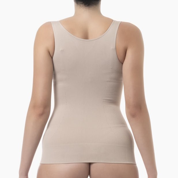 Farmacell Women’s Open - Bust Shapewear Tank Top with Flat Tummy Effect | Italian Compression Top - Colombian Shapewear