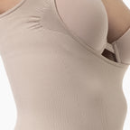 Beige bodysuit on a white background