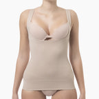 Beige shapewear garment on a white background