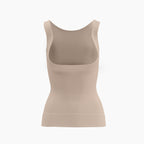 Beige tank top on a white background