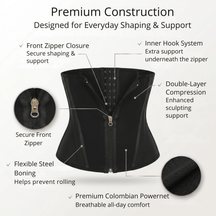 Perfect Silhouette Colombian Waist Trainer – Double Compression Body Shaper for Women - Colombian Shapewear | Siluets