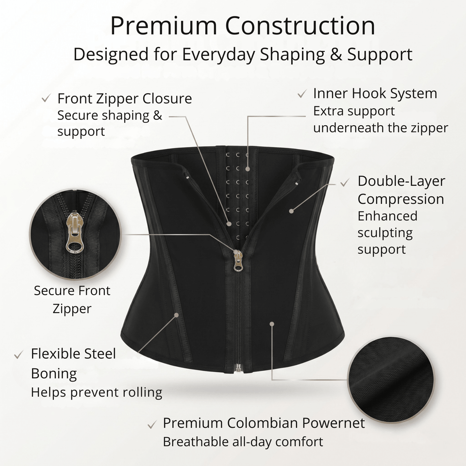 Perfect Silhouette Colombian Waist Trainer – Double Compression Body Shaper for Women - Colombian Shapewear | Siluets