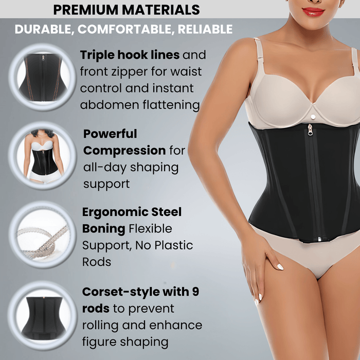 Perfect Silhouette Colombian Waist Trainer – Double Compression Body Shaper for Women - Colombian Shapewear | Siluets