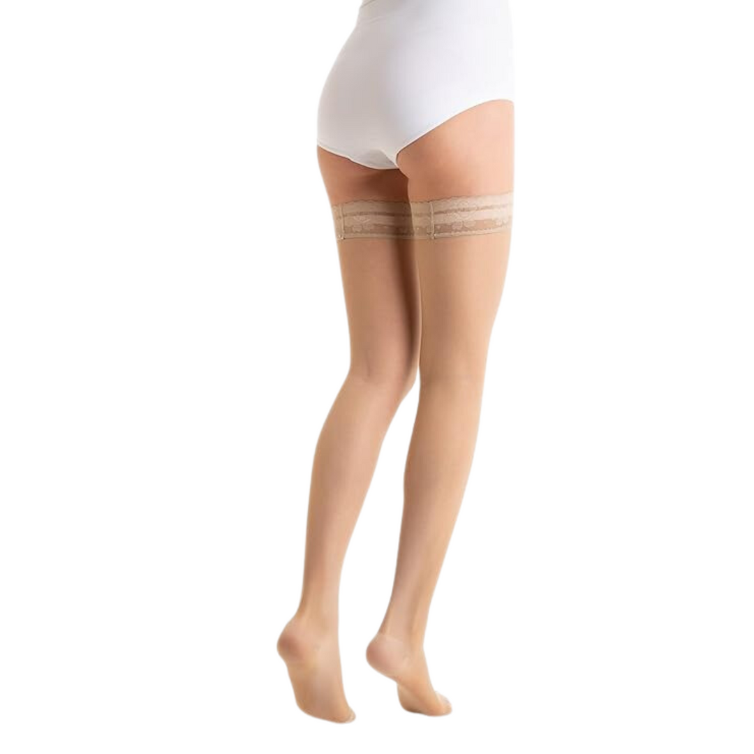 Relaxsan Basic 870 Thigh-High Compression Stockings with Lace