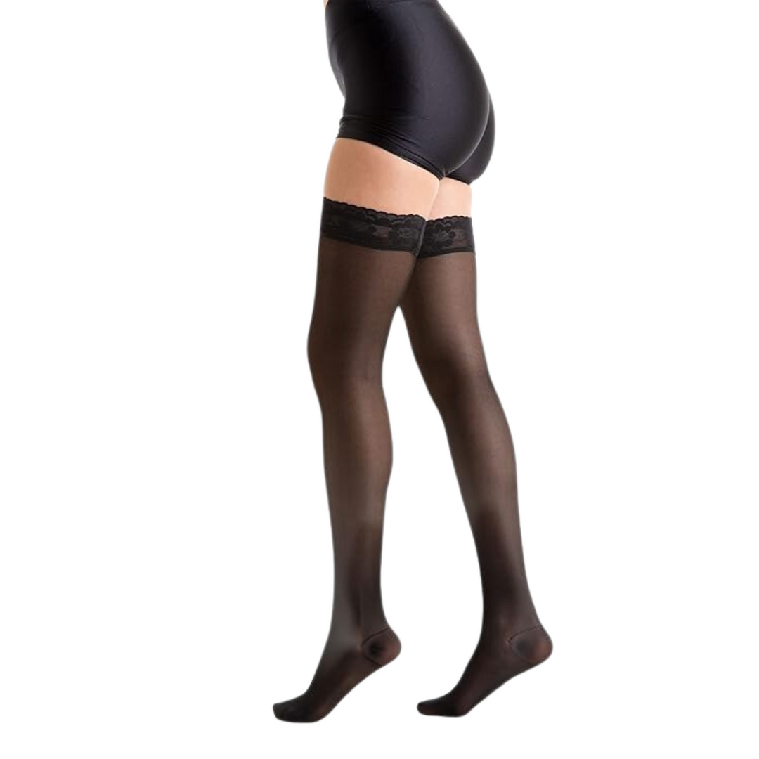 Relaxsan Basic 870 Thigh-High Compression Stockings with Lace