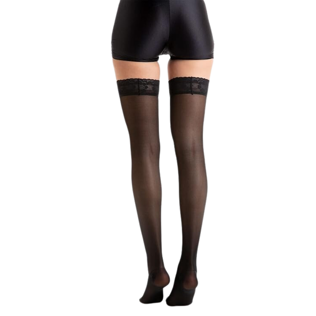 Relaxsan Basic 870 Thigh-High Compression Stockings with Lace