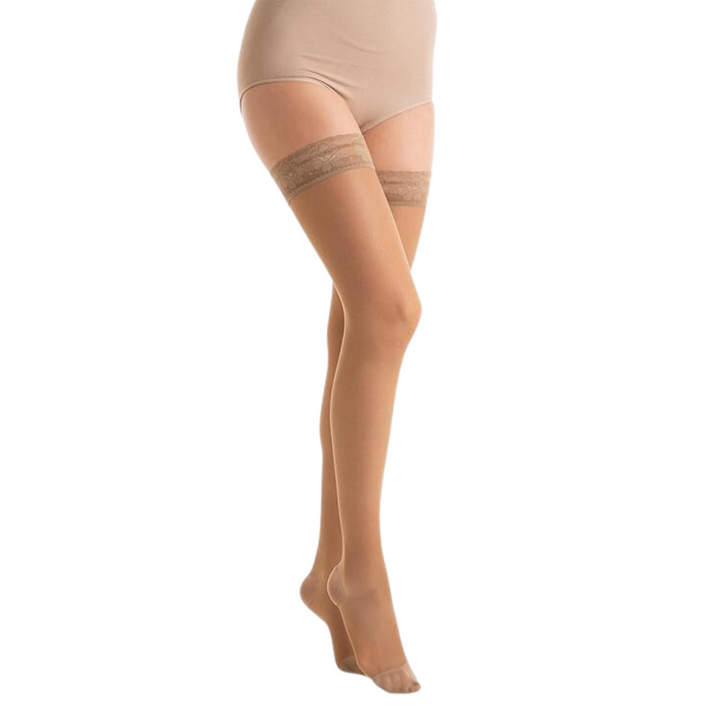 Relaxsan Basic 870 Thigh-High Compression Stockings with Lace