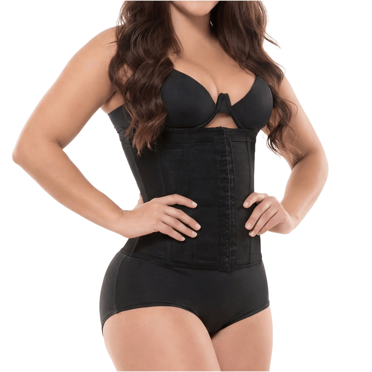 Fajas Salomé 315 - 1 - CCB Colombian Waist Cincher | Powernet Hooks Shapewear - Colombian Shapewear | Siluets