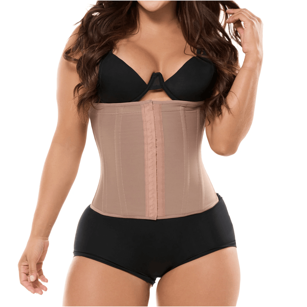 Fajas Salomé 315 - 1 - CCB Colombian Waist Cincher | Powernet Hooks Shapewear - Colombian Shapewear | Siluets