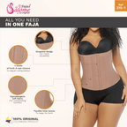 Fajas Salomé 315 - 1 - CCB Colombian Waist Cincher | Powernet Hooks Shapewear - Colombian Shapewear | Siluets
