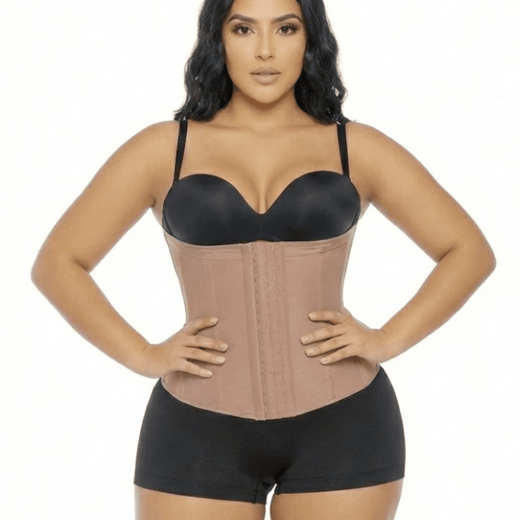 Fajas Salomé 315 - 1 - CCB Colombian Waist Cincher | Powernet Hooks Shapewear - Colombian Shapewear | Siluets