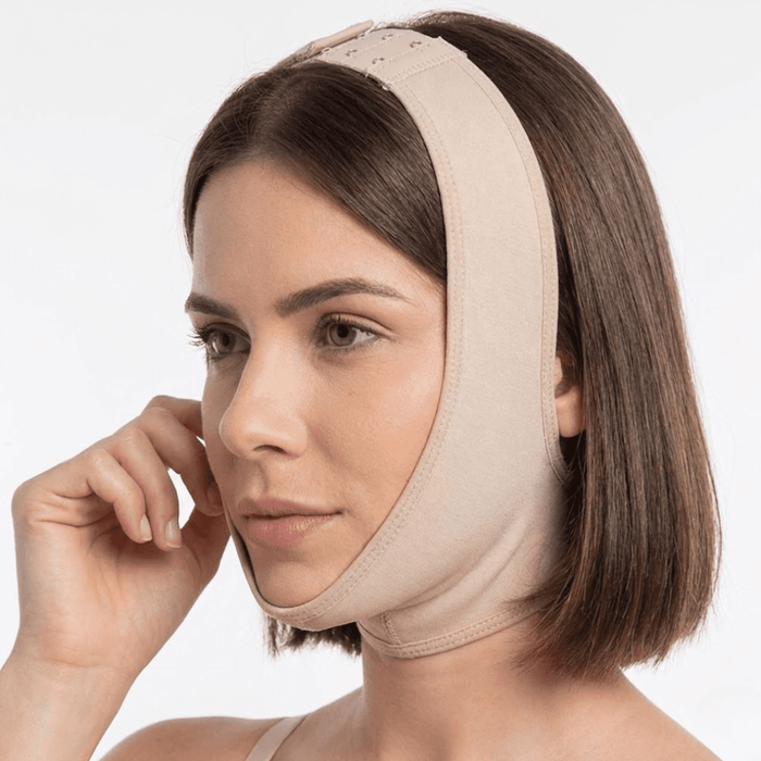 Fajas Salomé 322 – Post - Surgical Chin Strap | Facial Compression Garment - Colombian Shapewear | Siluets