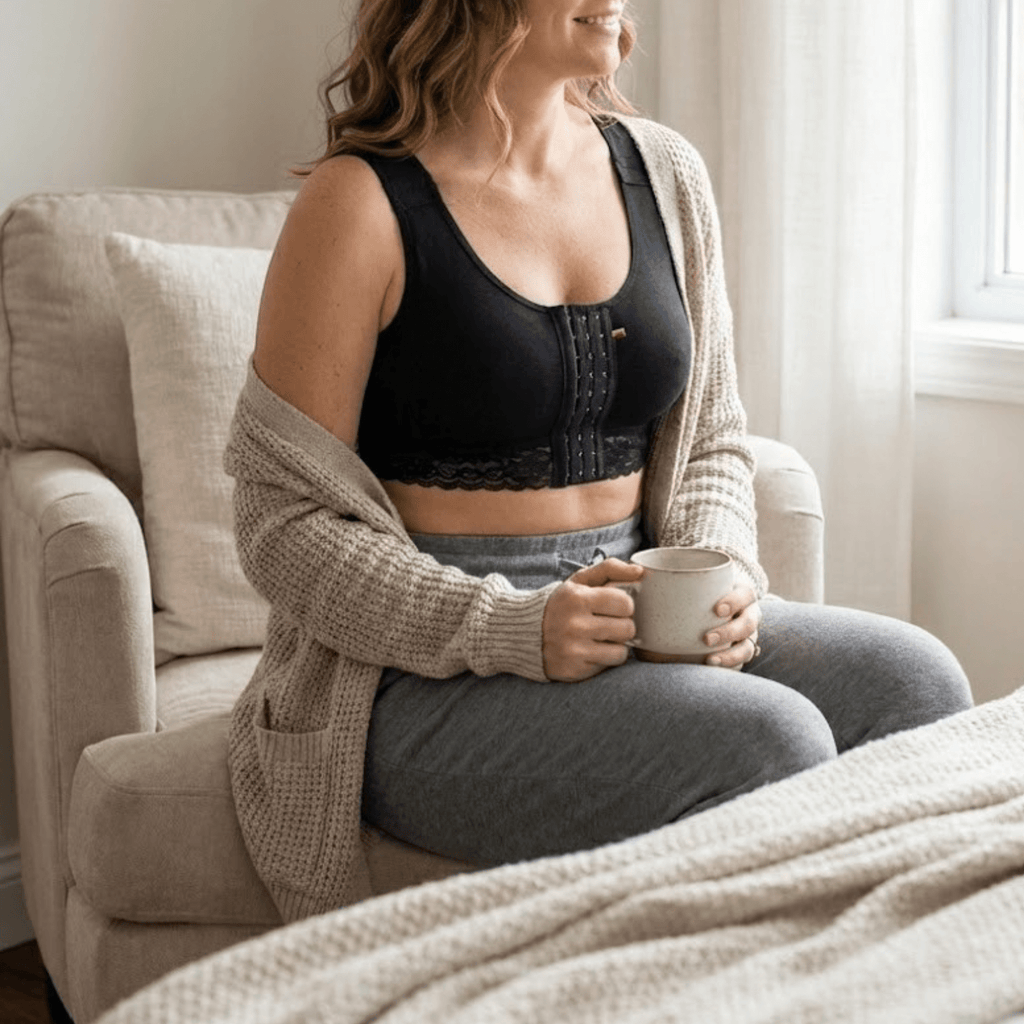 Fajas Salome 02L4 | Stage 1 Post - Surgery Compression Bra | Adjustable Support for Breast Surgery - Colombian Shapewear | Siluets