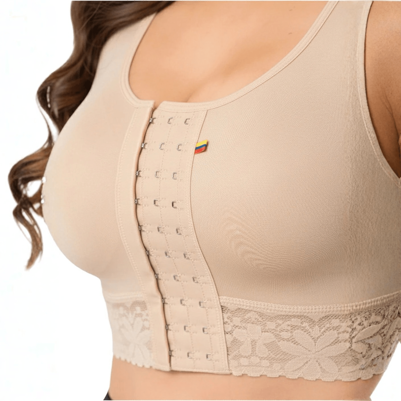 Fajas Salome 02L4 | Stage 1 Post - Surgery Compression Bra | Adjustable Support for Breast Surgery - Colombian Shapewear | Siluets