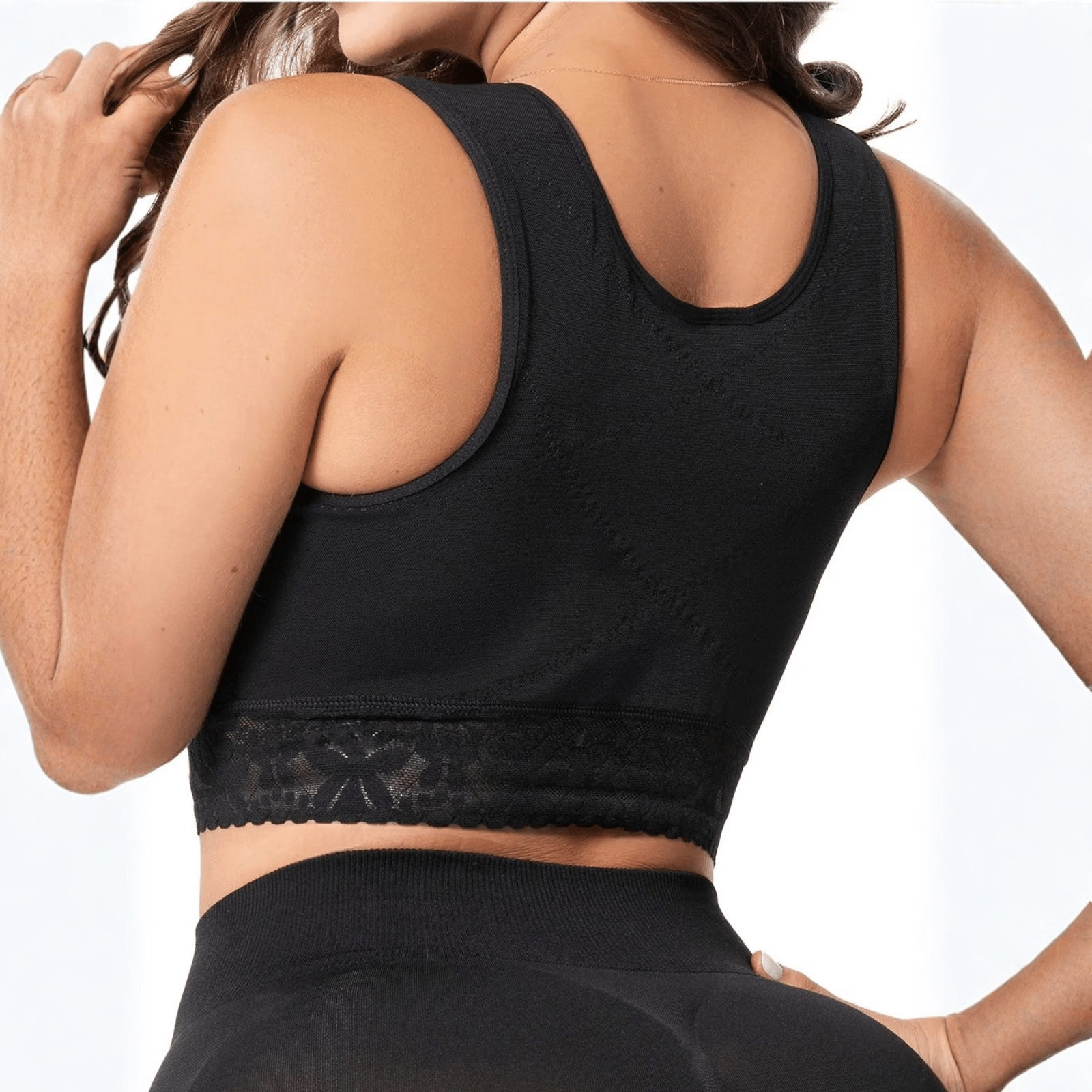 Fajas Salome 02L4 | Stage 1 Post - Surgery Compression Bra | Adjustable Support for Breast Surgery - Colombian Shapewear | Siluets