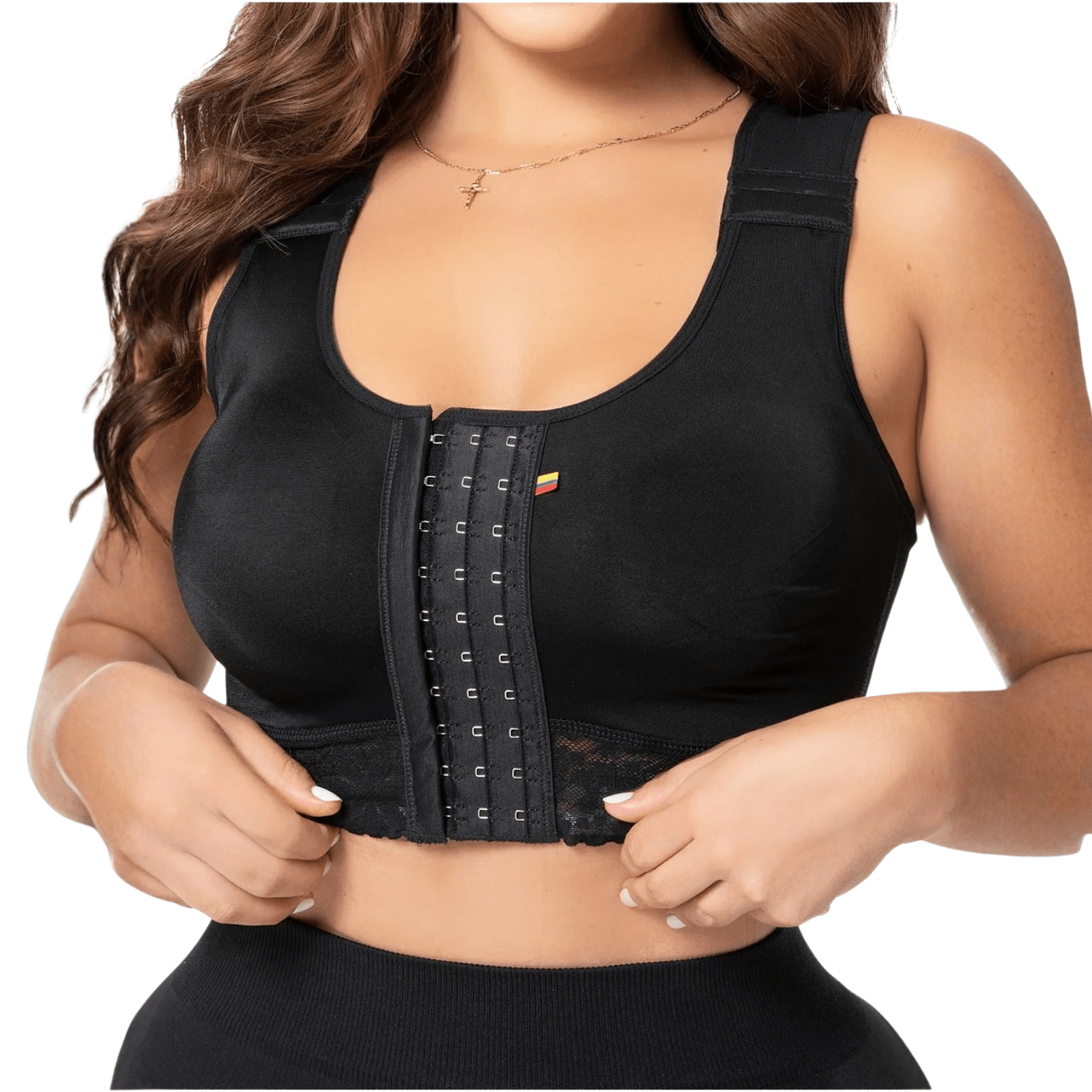 Fajas Salome 02L4 | Stage 1 Post - Surgery Compression Bra | Adjustable Support for Breast Surgery - Colombian Shapewear | Siluets