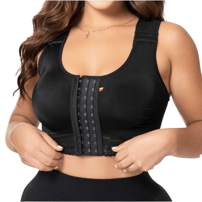 Fajas Salome 02L4 | Stage 1 Post - Surgery Compression Bra | Adjustable Support for Breast Surgery - Colombian Shapewear | Siluets