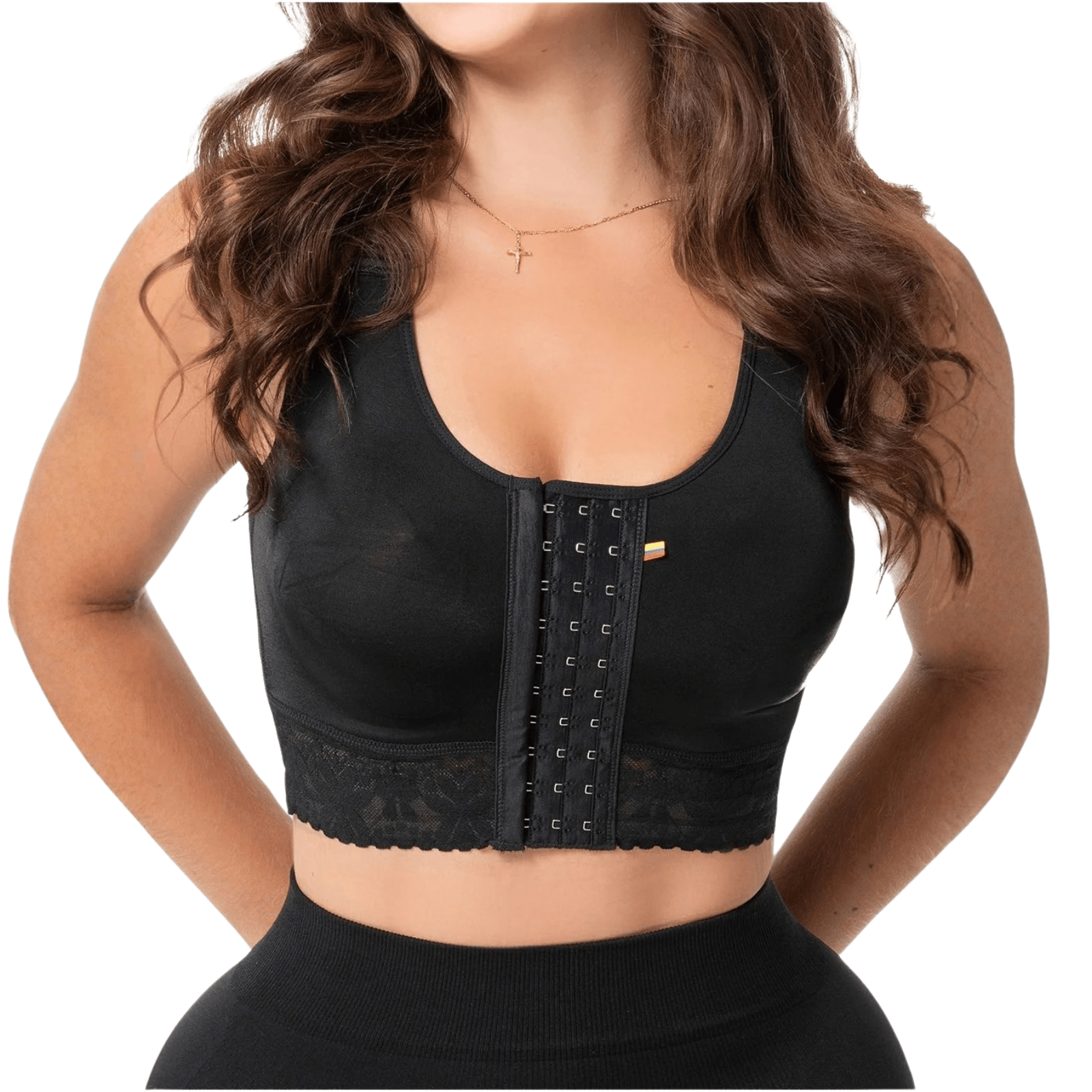 Fajas Salome 02L4 | Stage 1 Post - Surgery Compression Bra | Adjustable Support for Breast Surgery - Colombian Shapewear | Siluets