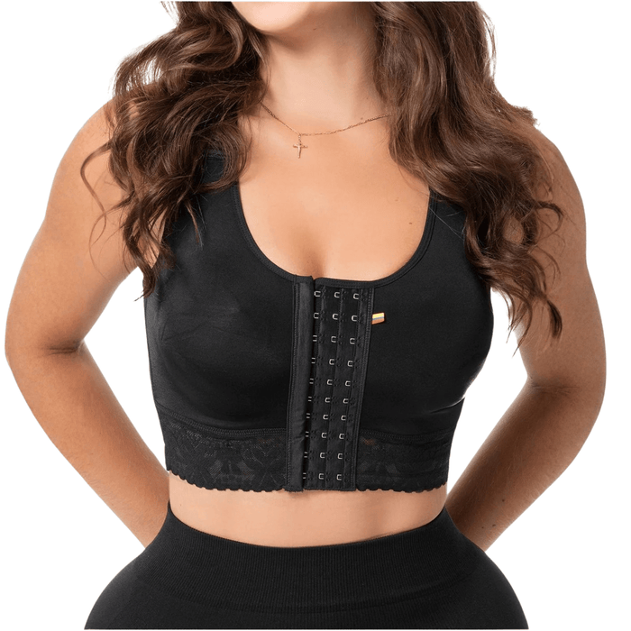 Fajas Salome 02L4 | Stage 1 Post - Surgery Compression Bra | Adjustable Support for Breast Surgery - Colombian Shapewear | Siluets