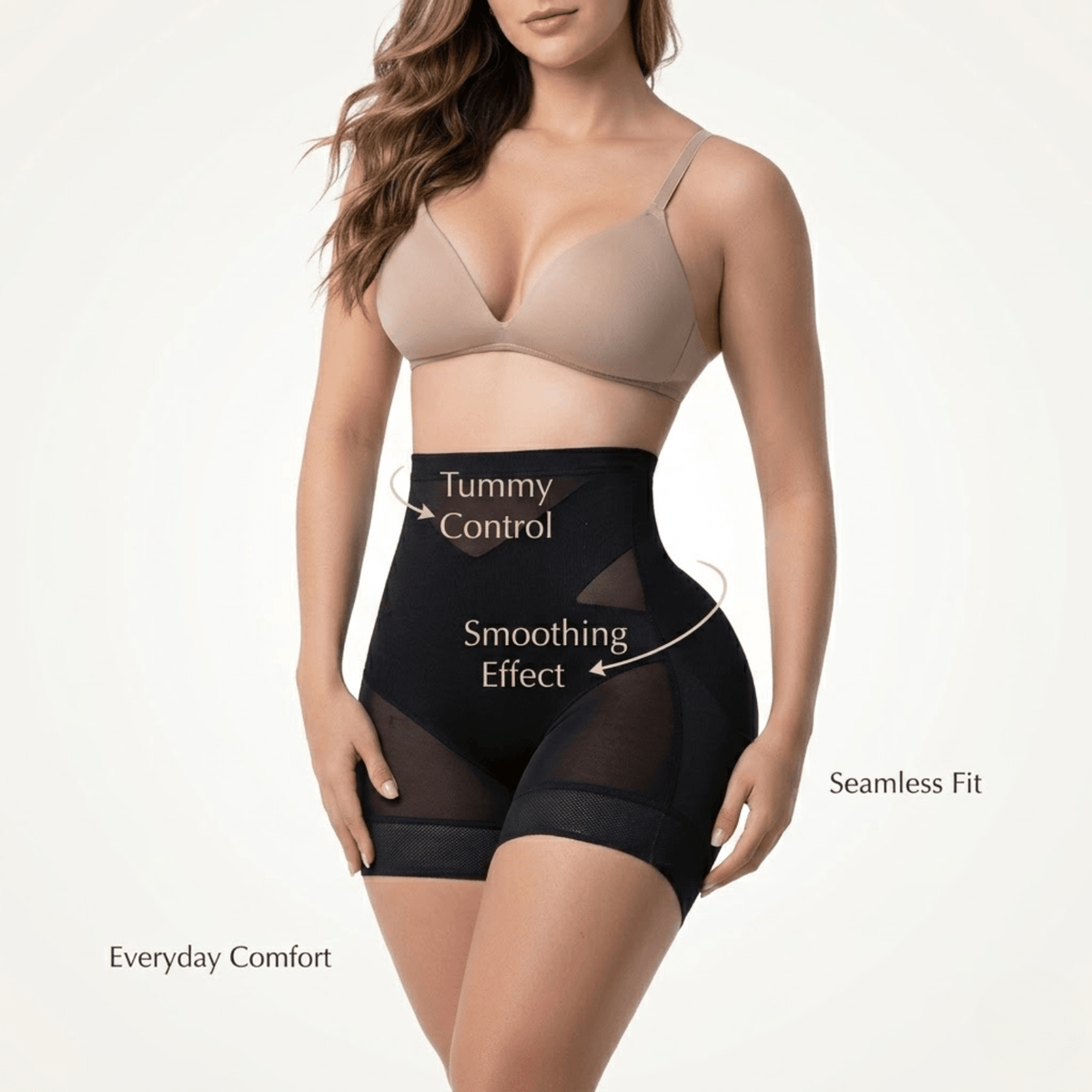 Fajas Salomé TC02C5 Pull - Up Shaper Shorts – Seamless High Compression & Glute Lift - Colombian Shapewear | Siluets