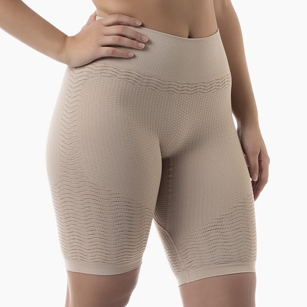Farmacell Women’s High - Waist Mid - Thigh Shapewear Short | Italian Seamless Compression - Colombian Shapewear | Siluets