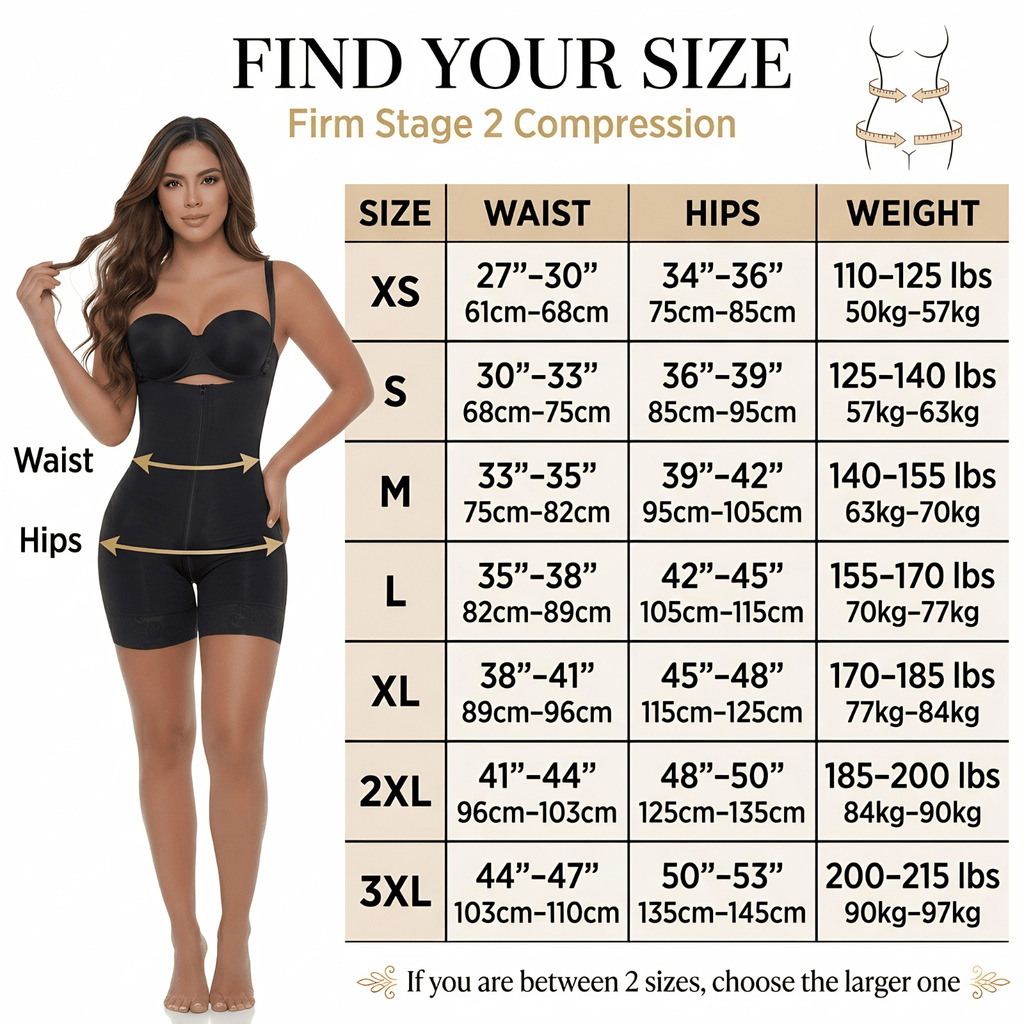 Siluet 1027 Colombian Mid - Thigh Shapewear Bodysuit – Firm Compression & Butt - Lifting Support - Colombian Shapewear | Siluets