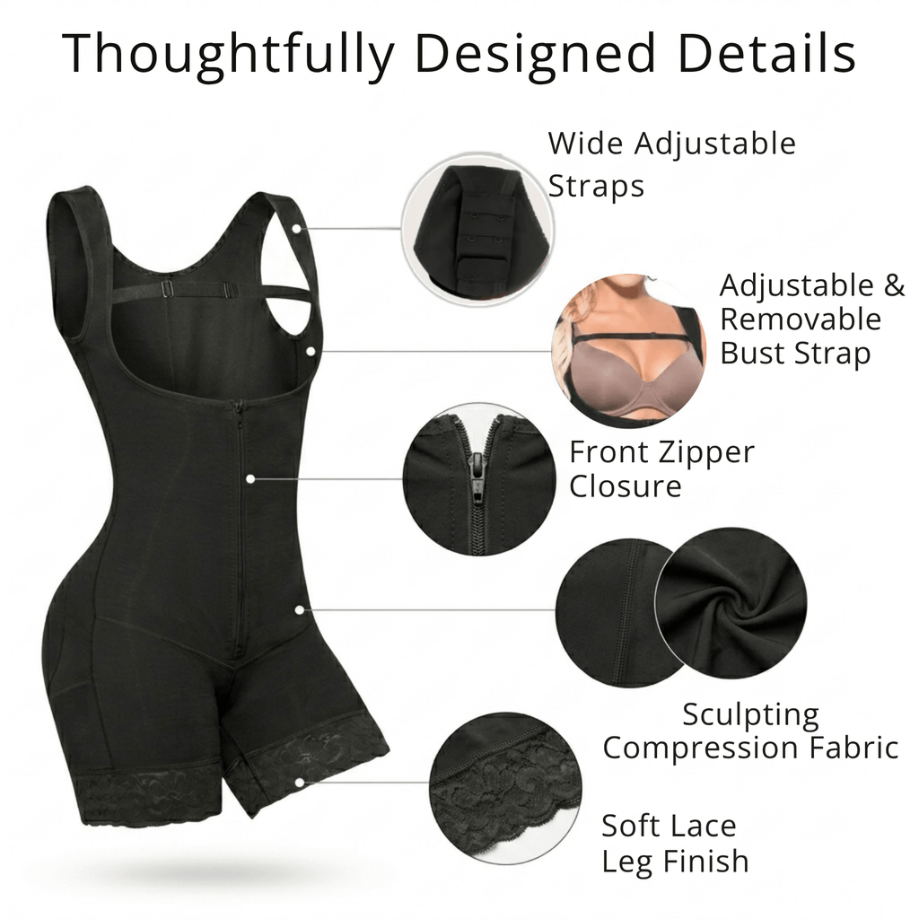 Siluet 1028 Open Bust Colombian Shapewear – Tummy Control Bodysuit - Colombian Shapewear | Siluets