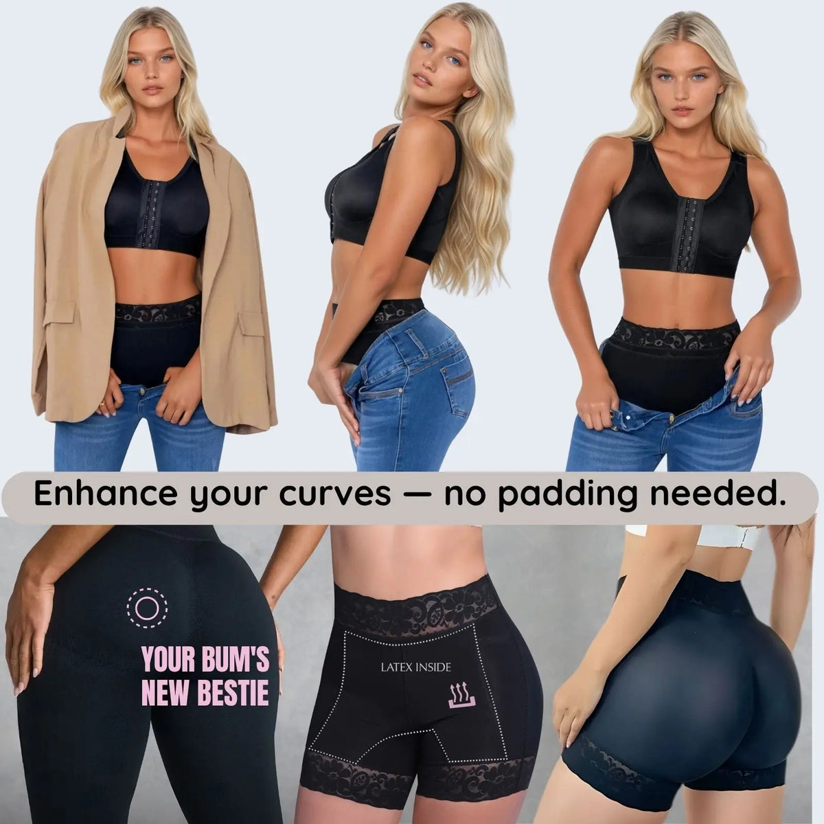 Siluet 1429 – Colombian Butt Lifter Shapewear No Padding | Tummy Control Shaper Shorts - Colombian Shapewear | Siluets