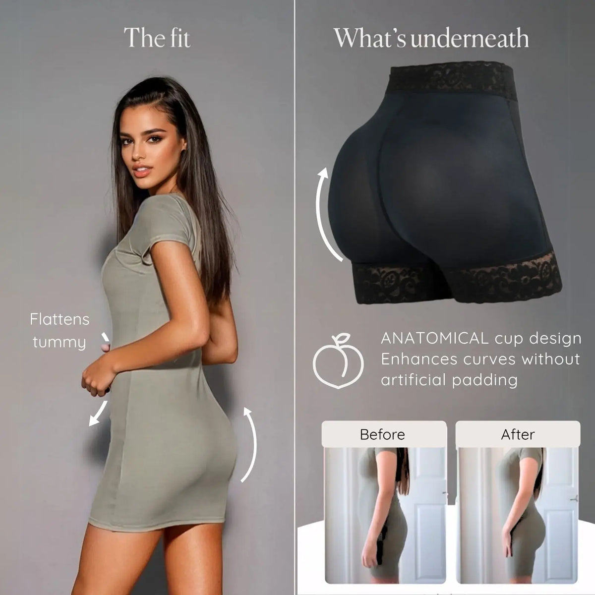 Siluet 1429 – Colombian Butt Lifter Shapewear No Padding | Tummy Control Shaper Shorts - Colombian Shapewear | Siluets