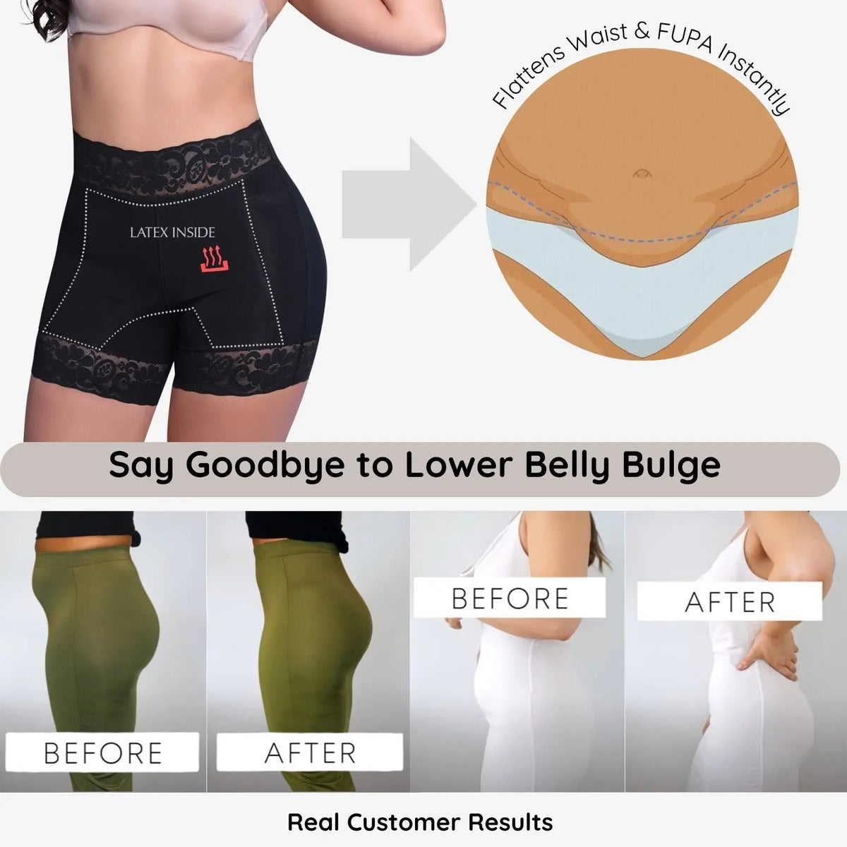 Siluet 1429 – Colombian Butt Lifter Shapewear No Padding | Tummy Control Shaper Shorts - Colombian Shapewear | Siluets