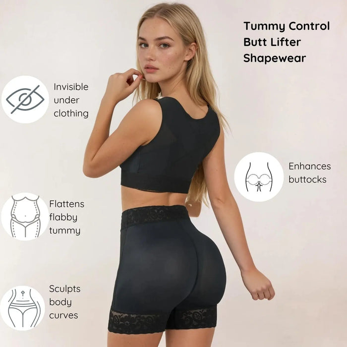 Siluet 1429 – Colombian Butt Lifter Shapewear No Padding | Tummy Control Shaper Shorts - Colombian Shapewear | Siluets