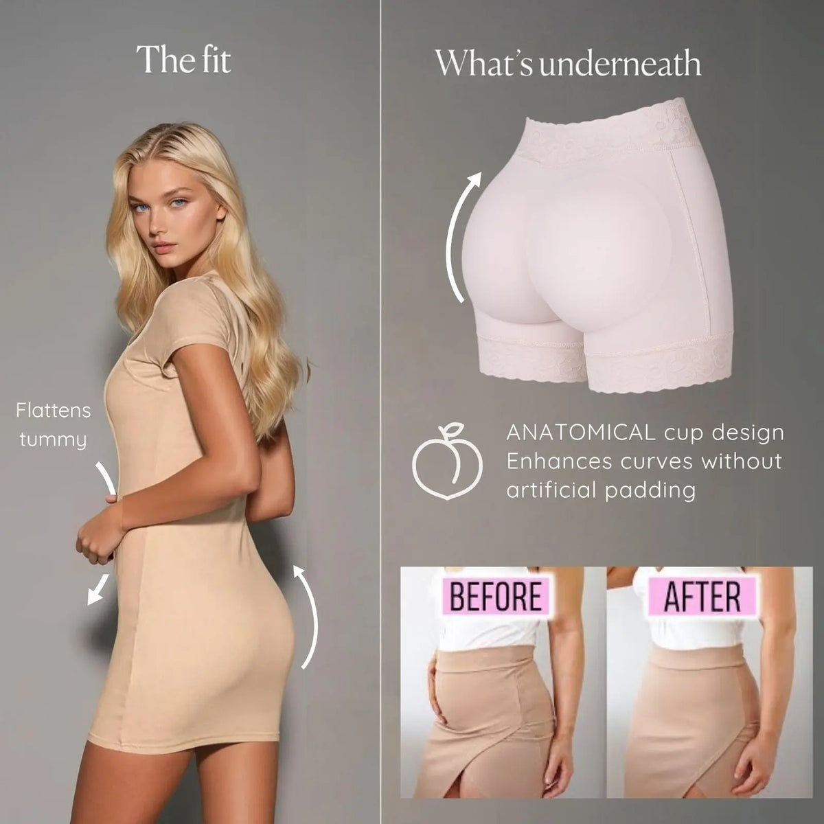 Siluet 1429 – Colombian Butt Lifter Shapewear No Padding | Tummy Control Shaper Shorts - Colombian Shapewear | Siluets