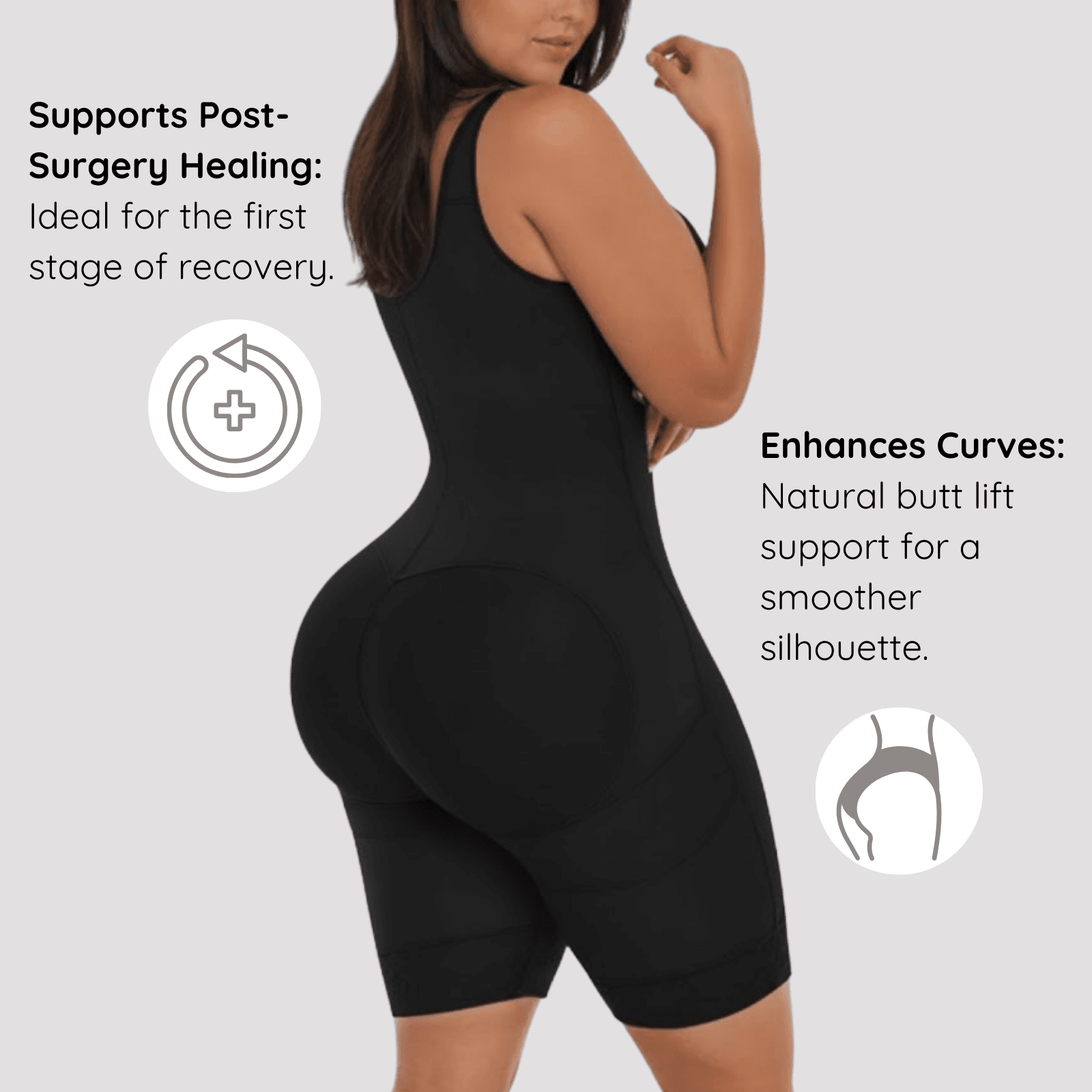 Stage 1 Post - Surgery Faja | BBL, Lipo & Tummy Tuck Compression Garment for Hourglass Recovery - Colombian Shapewear | Siluets