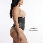 Siluet Colombian Latex Waist Trainer – 3 Hook Hourglass Compression - Colombian Shapewear | Siluets