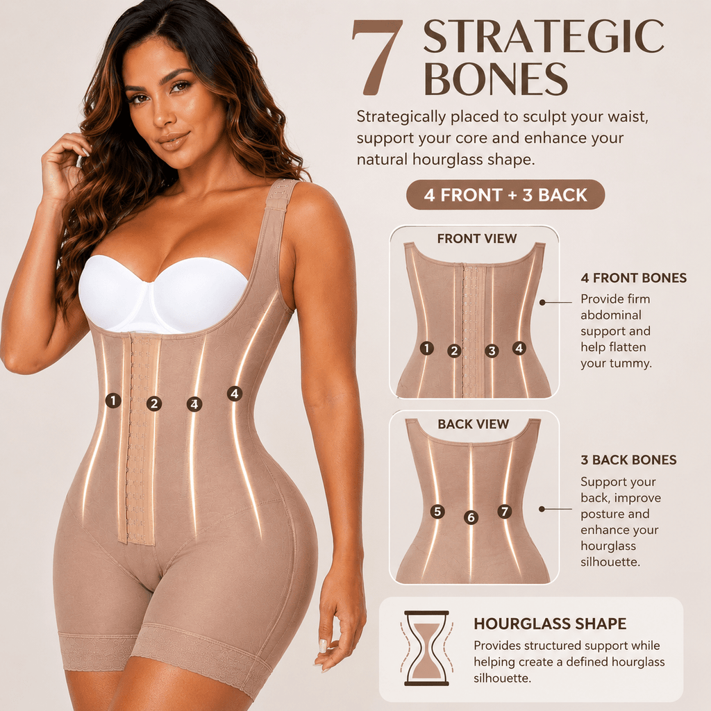 Siluet High-Compression Daily Shapewear | Sculpting Faja with Boning Support - Colombian Shapewear | Siluets