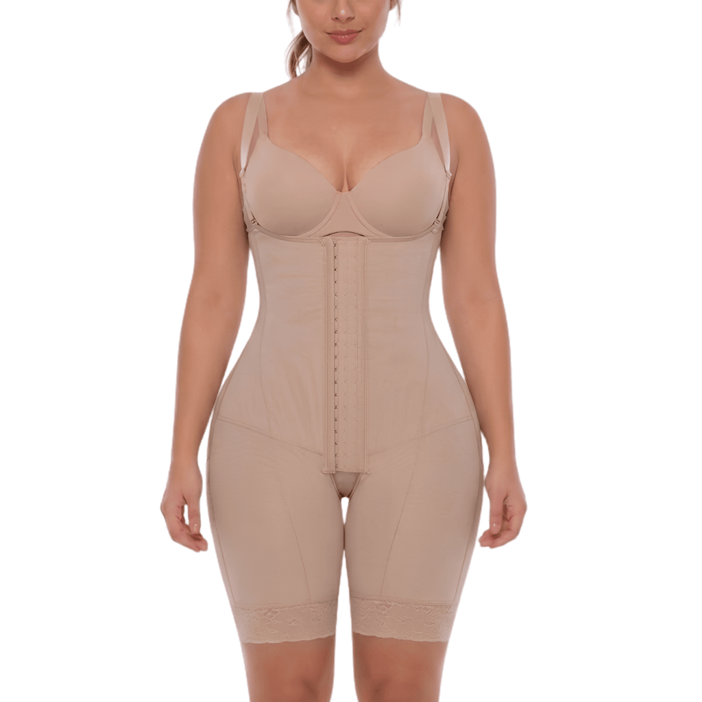 Stage 1 Post - Surgery Faja | Open Bust BBL, Lipo & Tummy Tuck Compression Garment | 70182TJ - Colombian Shapewear | Siluets