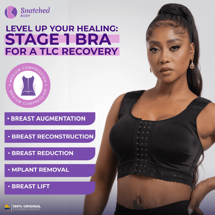 Snatched DC02L4 – Post - Mastectomy Compression Bra | Front Closure - Colombian Shapewear | Siluets