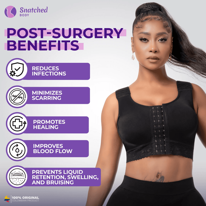 Snatched DC02L4 – Post - Mastectomy Compression Bra | Front Closure - Colombian Shapewear | Siluets