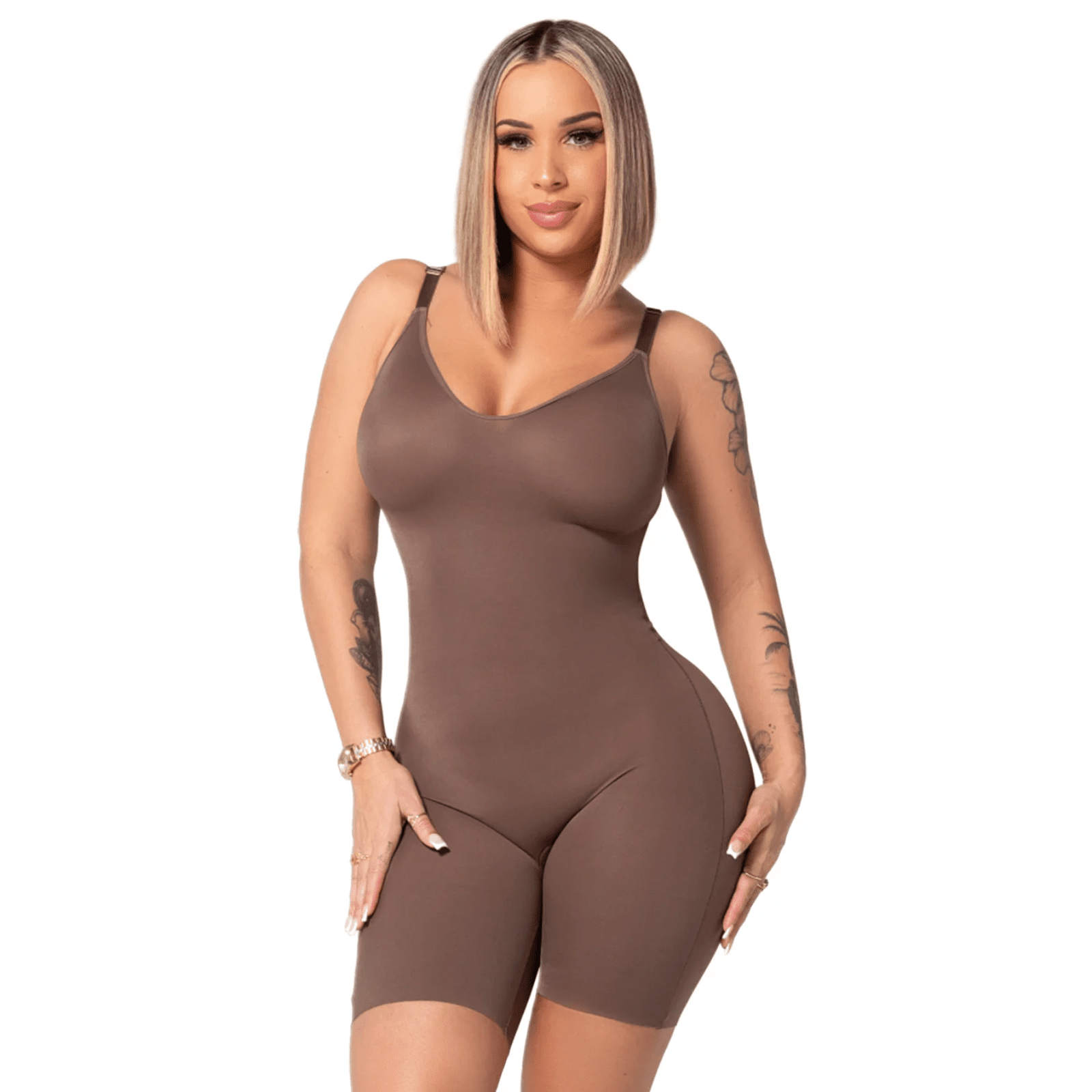 Snatched DQ01L3 – Colombian Bodysuit | Tummy Control & Built - In Bra - Colombian Shapewear | Siluets