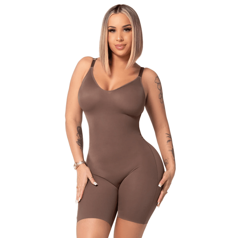 Snatched DQ01L3 – Colombian Bodysuit | Tummy Control & Built - In Bra - Colombian Shapewear | Siluets
