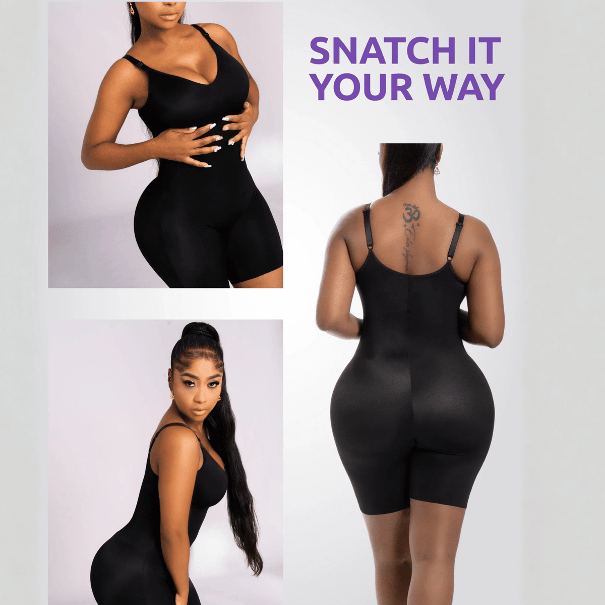 Snatched DQ01L3 – Colombian Bodysuit | Tummy Control & Built - In Bra - Colombian Shapewear | Siluets