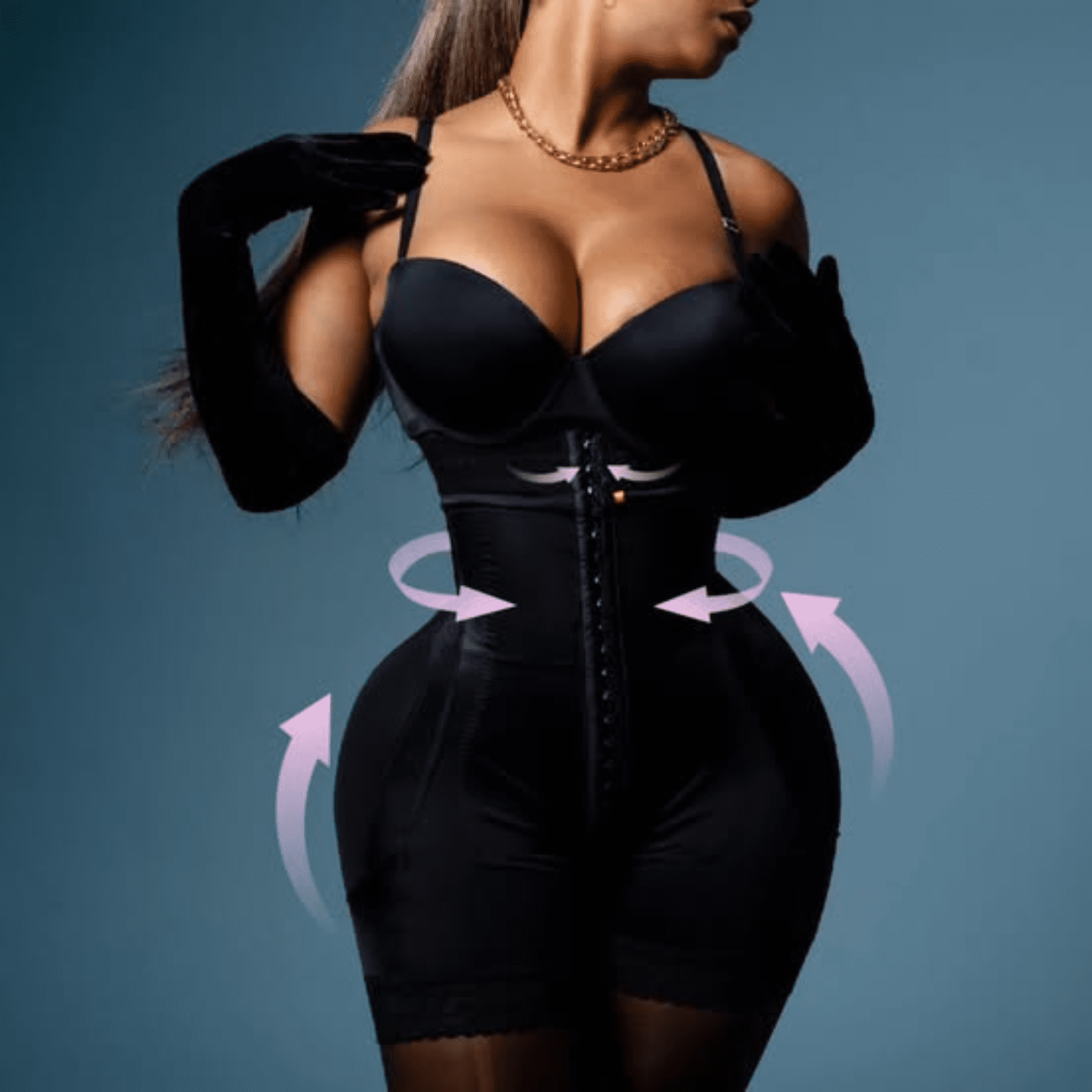 Snatched 002412 – Colombian Full Body Shaper | Tummy Control Faja - Colombian Shapewear | Siluets