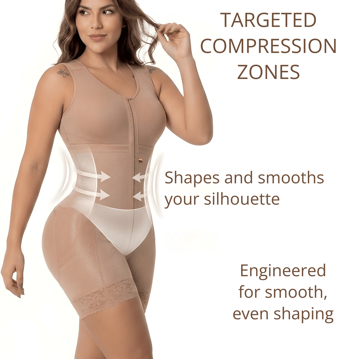 SNATCHED 002411 – Stage 2 Faja with Built - In Bra | Hourglass Shapewear for Post - Op & Everyday Wear - Colombian Shapewear | Siluets