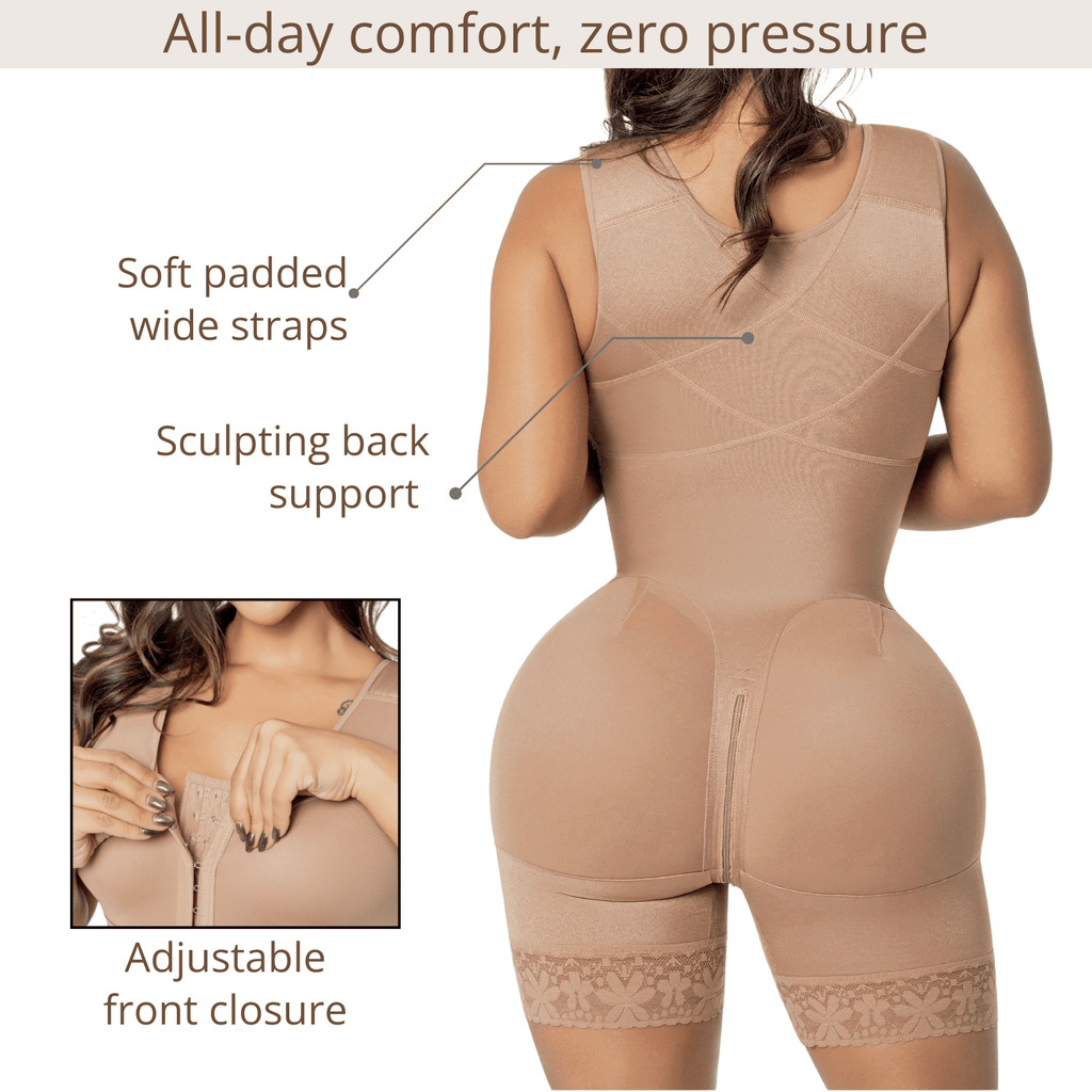 SNATCHED 002411 – Stage 2 Faja with Built - In Bra | Hourglass Shapewear for Post - Op & Everyday Wear - Colombian Shapewear | Siluets