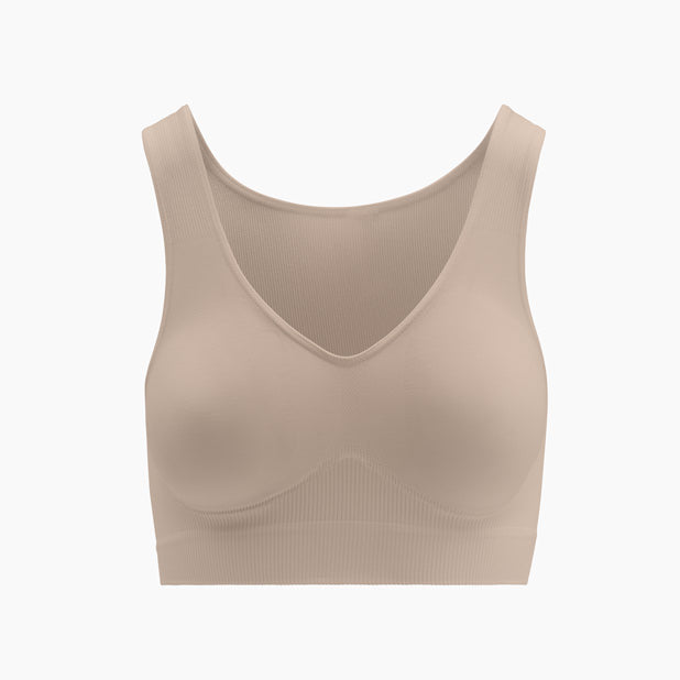 Beige tank top on a white background