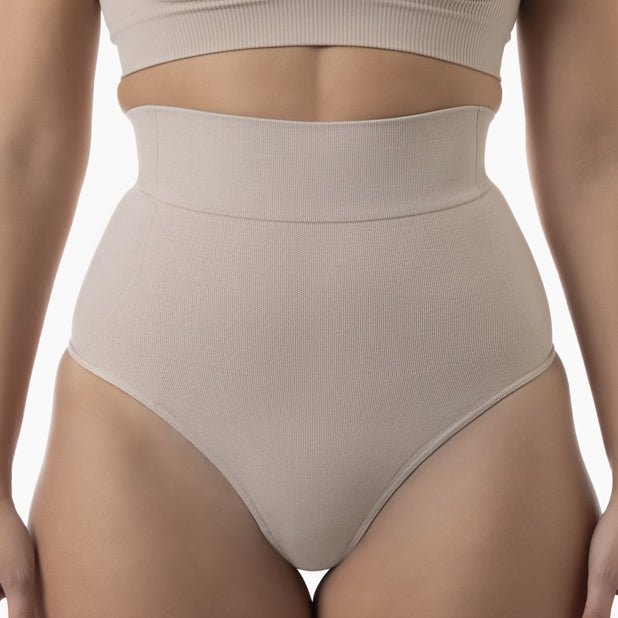Farmacell Women’s High - Waist Shaping Thong | Italian Seamless Compression - Colombian Shapewear | Siluets